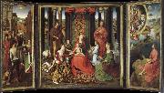 unknow artist There are saints and the altar painting of Our Lady of the Angels china oil painting reproduction